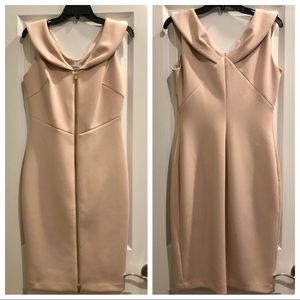 Calvin Klein Peach Knee Length Dress